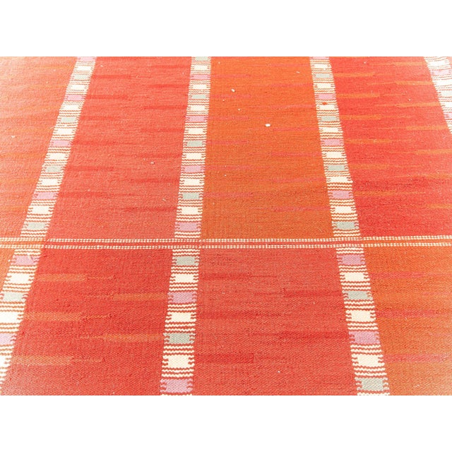 Modern Oversized Swedish Style Flat-Weave Wool Rug by Doris Leslie Blau For Sale - Image 3 of 7