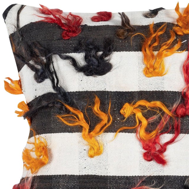 Traditional 20"x20" Vintage Kilim Cushion Cover. Handmade Throw Pillow Cover. Accent Pillow For Sale - Image 3 of 4