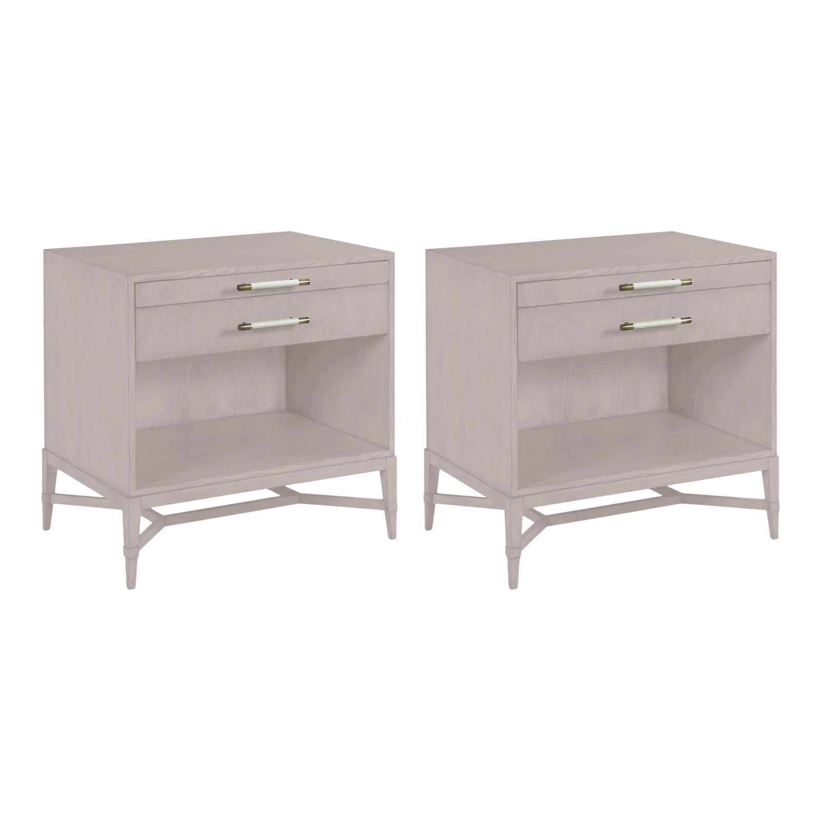 Shea Bedside Table in Elephant Gray a Pair Chairish