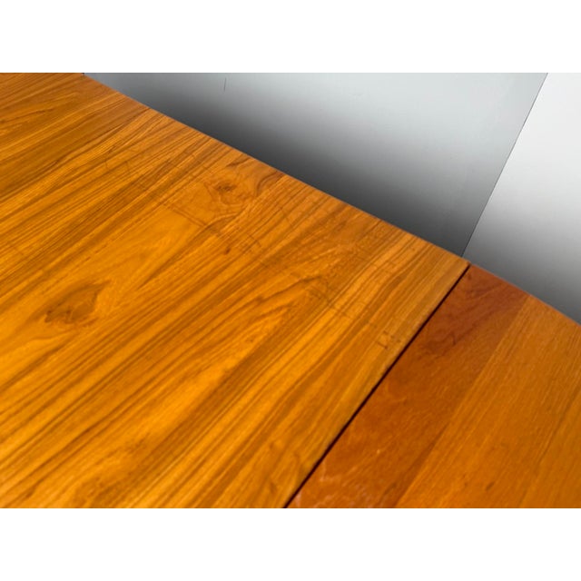 Wood Extendable Dining Table in Teak Wood by Juul Kristensen for Brdr. Juul Kristensen, Denmark, 1970s For Sale - Image 7 of 13