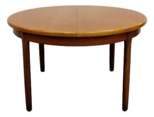 Vintage Mid Century Modern Teak Extendable Dining Table