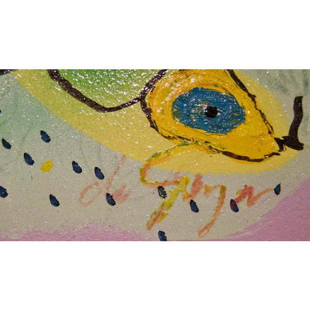 Numbers, Late 20th-Century, Abstract Mixed Media on Wood by George De Goya, 1976 For Sale - Image 6 of 8