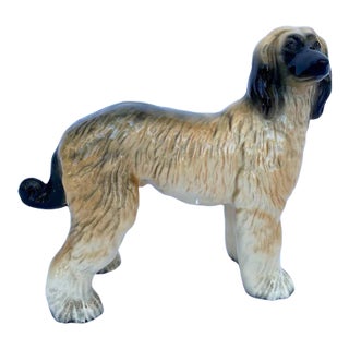 Vintage Porcelain Dog Figurine "Afghan Hound". For Sale