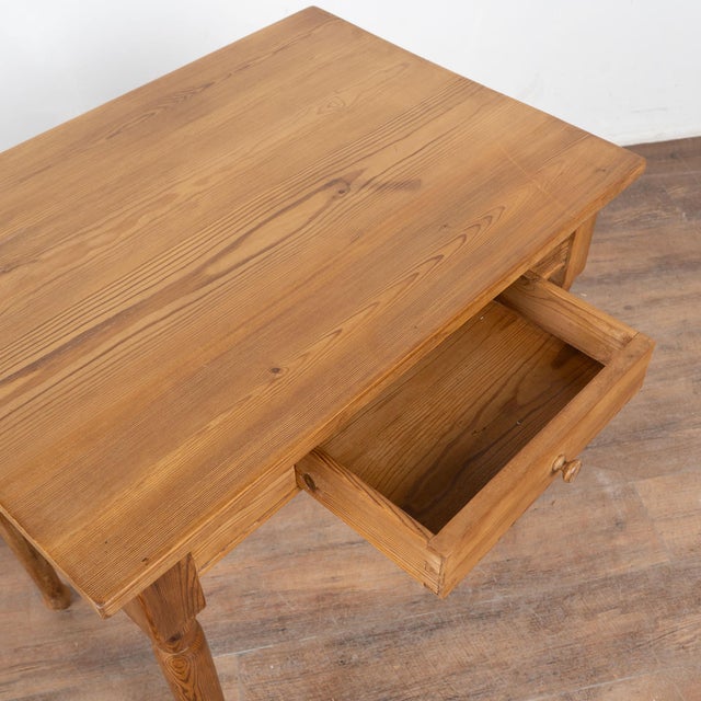 19th Century Danish Pine Side Table With Single Drawer For Sale - Image 4 of 9