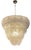 Italian Clear Graniglia Petal Murano Glass Chandelier by Simoeng For Sale