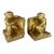 Vintage Gold Gilt Monkey Bookends | Pair For Sale