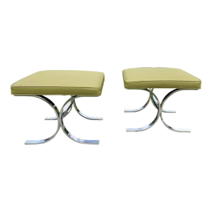 Mid Century Modern Footstools- a Pair