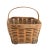 American Vintage Hand Woven Fixed Handle Basket, 1900's For Sale - Image 3 of 10
