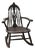 Antique Windsor Style Armed Rocking Chair For Sale