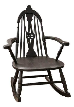 Antique Windsor Style Armed Rocking Chair