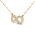 Haus of Brilliance Gold Vermeil Diamond Accent Infinity Pendant Necklace For Sale - Image 4 of 4