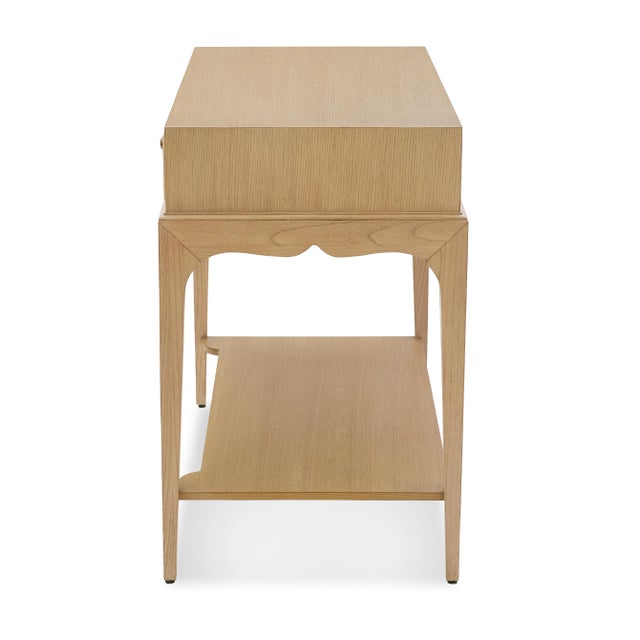 Transitional Bunny Williams Home Isabella Oak Side Table For Sale - Image 3 of 7