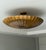 Handmade Brass Flush Mount Ceiling Light, Raw Brass Scalloped Fixture for Bedroom, Hallway & Living Room For Sale - Image 13 of 14