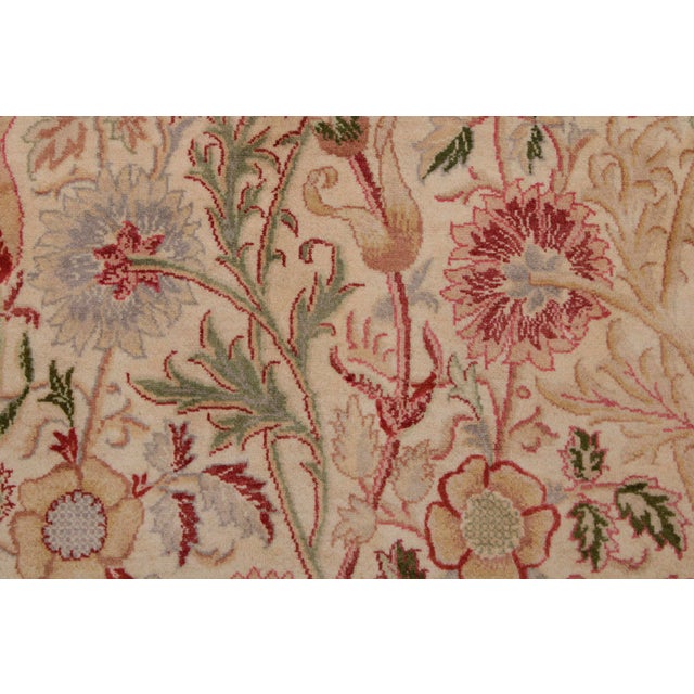 Shabby Chic Shabby Chic 1990's Pak-Persian Beige/Gray Wool Rug - 9'0'' X 12'7'' For Sale - Image 3 of 9