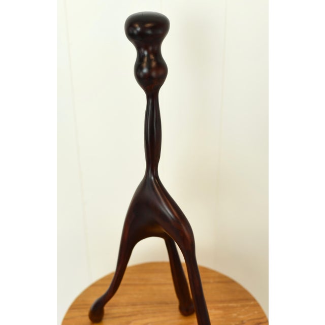 Wood Freeform Modernist Carved Wood Table Top Sculpture Biomorphic For Sale - Image 7 of 10