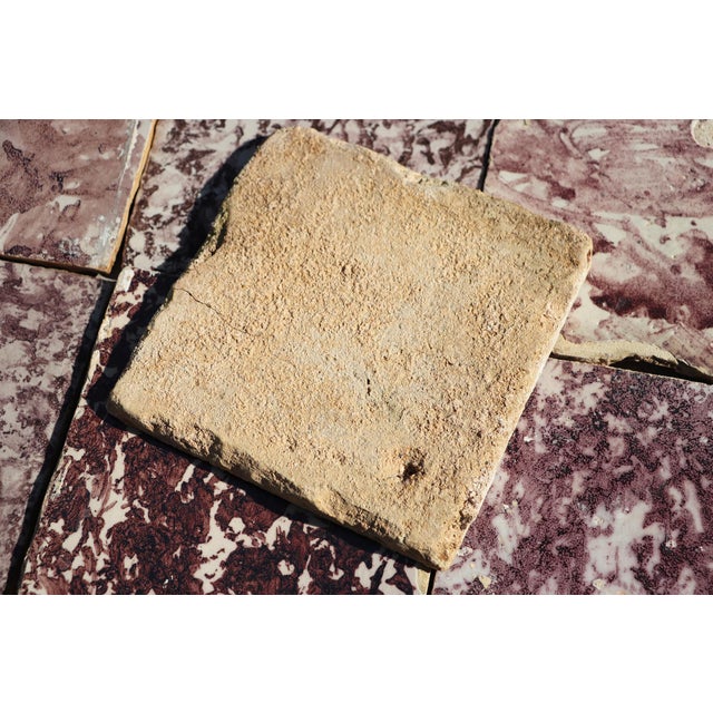 18th Century Baroque Aubergine Spongeware Set of Ninety Tiles, Portuguese For Sale - Image 18 of 18