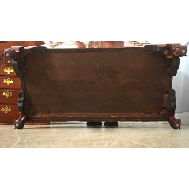 Antique 18th Century Clawfoot Cherry Queen Anne Highboy Chest on Chest For Sale - Image 18 of 18