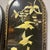 1980s Pair of Vintage Chinese Hardstone Inlaid Black Lacquer Wall Plaques – Peacock & Floral – 36” For Sale - Image 5 of 12