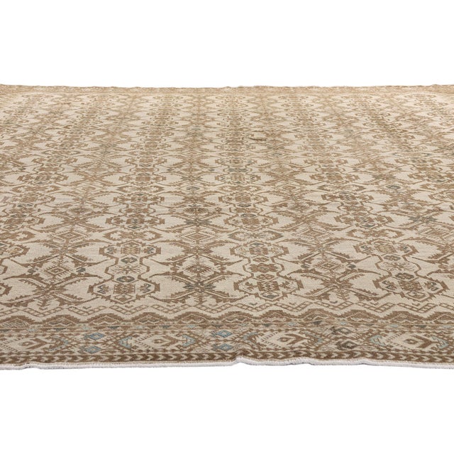 Tribal Antique Persian Malayer Rug, 10'09 X 12'02 For Sale - Image 3 of 10