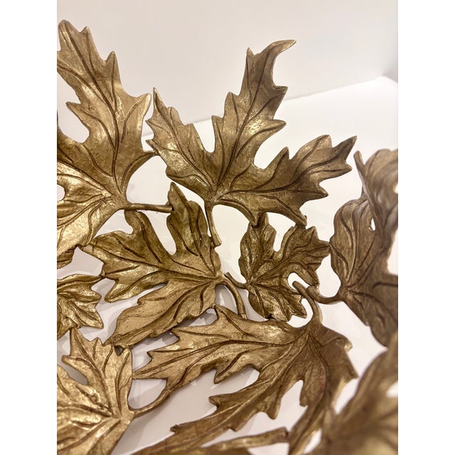 Contemporary John Richard Organic Modern Gold Leaves Bowl For Sale - Image 3 of 5