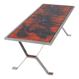 Mid-Century Modern Tiled Coffee Table from Bayer, 1960s For Sale