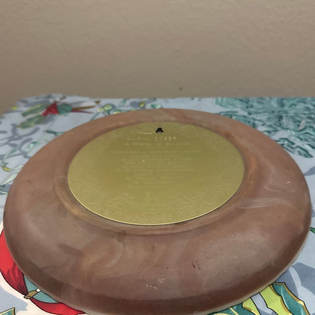 Vintage 1978 Incolay Stone Plate "A Thing of Beauty" – Romantic Poets Series For Sale - Image 4 of 6