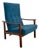 1960s Scandinavian Modern Oak High-Back Recliner Lounge Chair For Sale