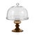 Contemporary Vellerti Glass Cake Stand, Taupe For Sale - Image 3 of 3
