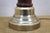 Mid 20th Century Mid Century Modern Turned Wood Spindle & Brass Pedestal Base Candlestick Table Lamp For Sale - Image 10 of 13