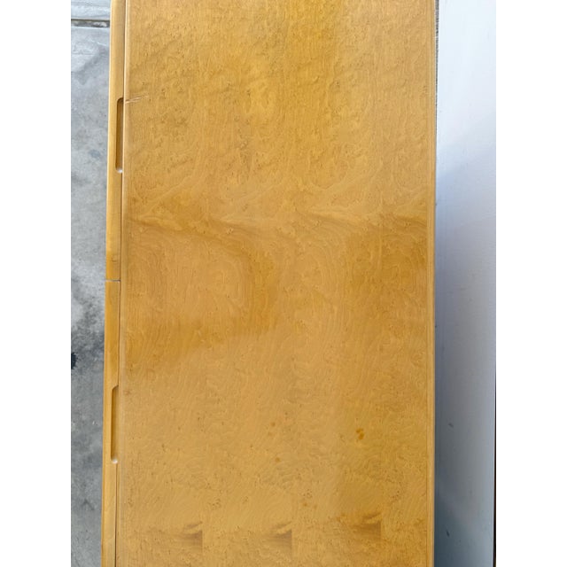 1970’s Pair of Thayer Coggin - Lacquered Birdseye Maple Nightstands For Sale - Image 9 of 9