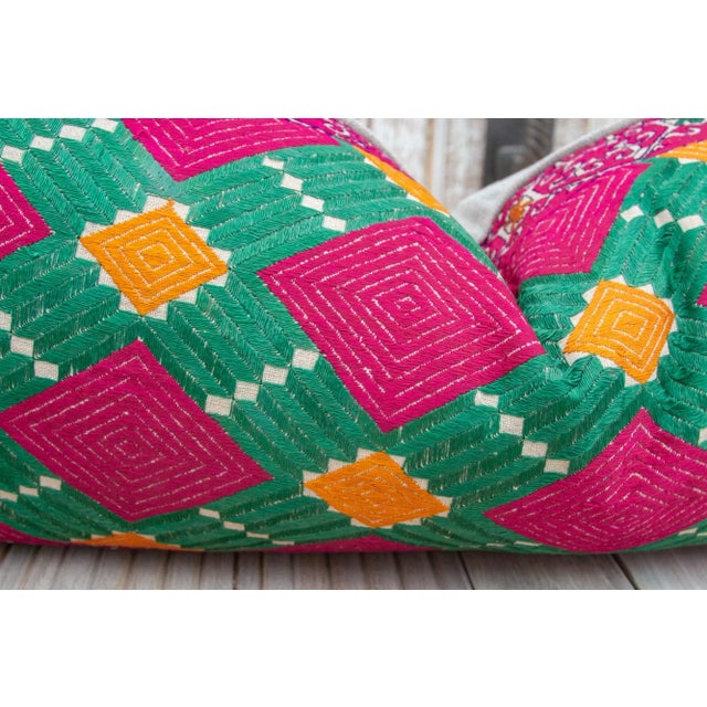 Antique Harita Sindh Silk Pillow For Sale - Image 4 of 9