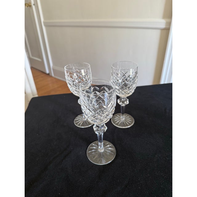 Mid 20th Century Vintage Waterford Crystal Powerscourt Stemware - Set of 9 For Sale - Image 5 of 8
