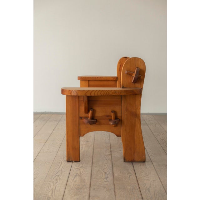 1940s Pine Bench by David Rosén, 1940s For Sale - Image 5 of 6