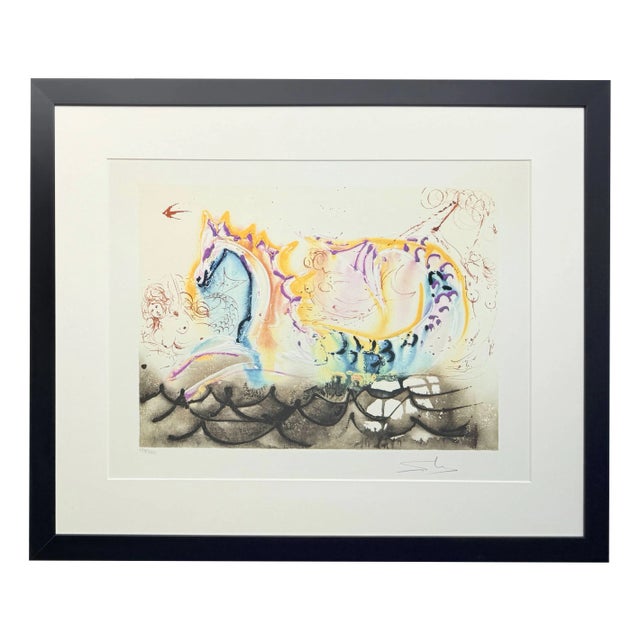 Salvador Dali, The Sea Horse, 1970, Lithograph For Sale