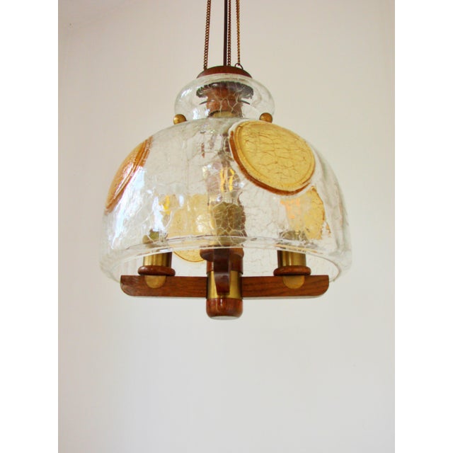 Brown Modernist Pendant Light, 1970s For Sale - Image 8 of 12