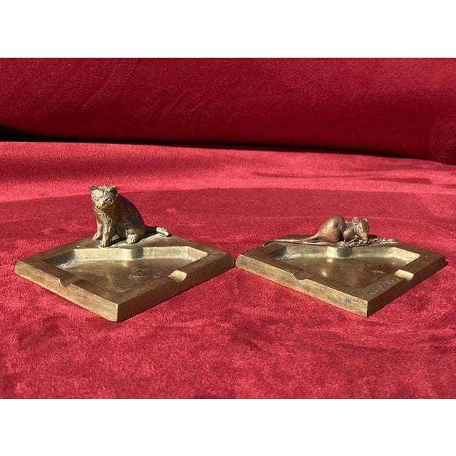 Bronze Ashtrays, Set of 2 For Sale - Image 4 of 11