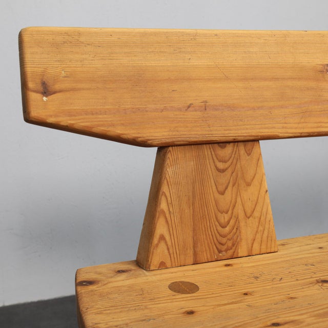 Wood Bench by Jacob Kieland Brandt for Christiansen, 1960s For Sale - Image 7 of 9