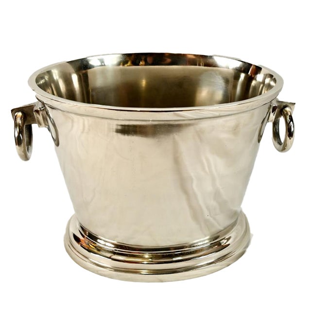 French Silver Plated Champagne Cooler For Sale