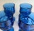 Elevate your home bar with this set of four vintage Crown Imperial Blue liquor glasses by Tiara Exclusives. Bold,...