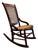 Vintage Victorian Mahogany and Cane Rocking Chair For Sale