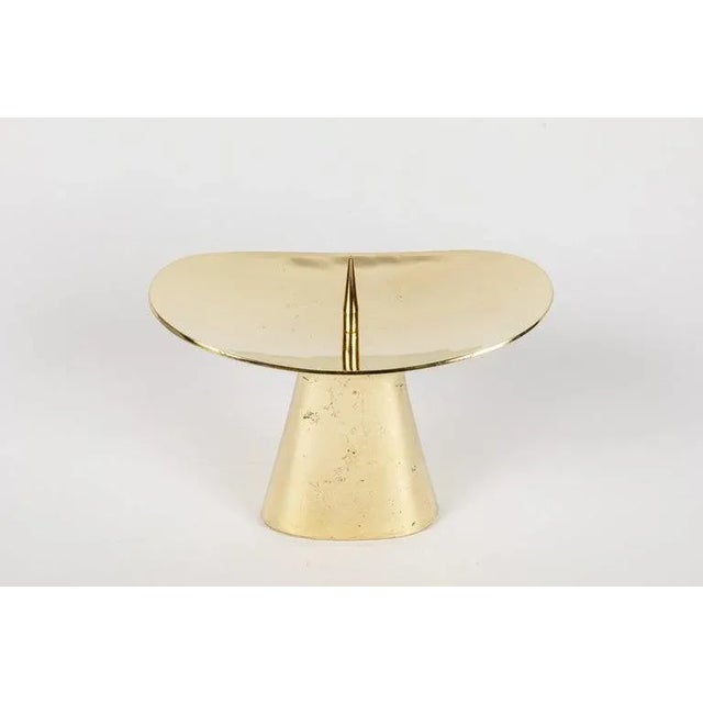 Carl Auböck Model #3469 Polished Brass Candleholder For Sale In Los Angeles - Image 6 of 11