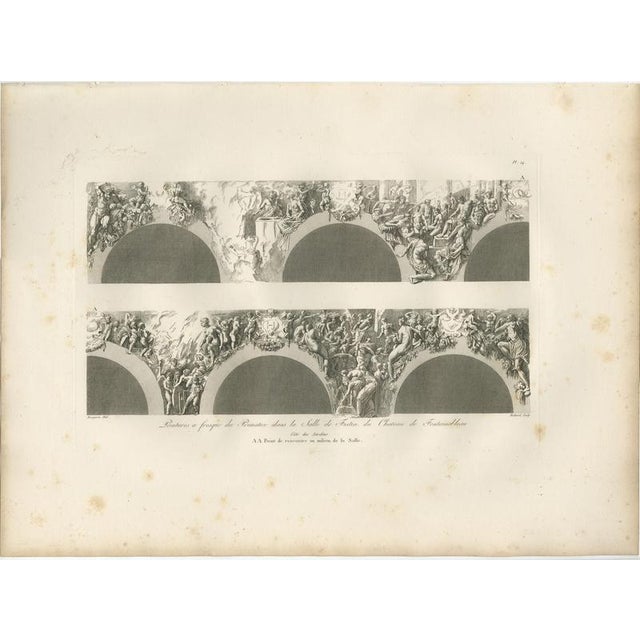 Black Louis-Pierre Baltard, Fontainebleau Fresco, 1803, Engravings, Set of 2 For Sale - Image 8 of 9