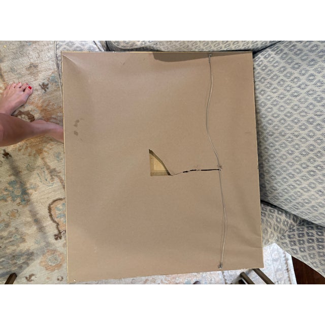 French Harbor and Sailboat Scene Oil Painting, Early to Mid 20th Century For Sale In Houston - Image 6 of 6