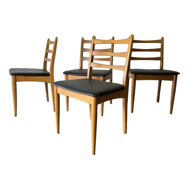 Mid-Century Dining Chairs from Schreiber Furniture, Set of 4 For Sale