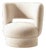 Ritual Armchair in White Bouclé from Moanne For Sale