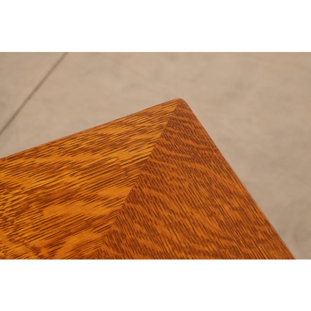 Stickley Mission Collection Oak Prairie Settle For Sale - Image 12 of 18