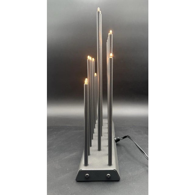 Vintage Swedish Svenska Danish Modernist Electric Light Elflugan Gray Metal For Sale - Image 10 of 17