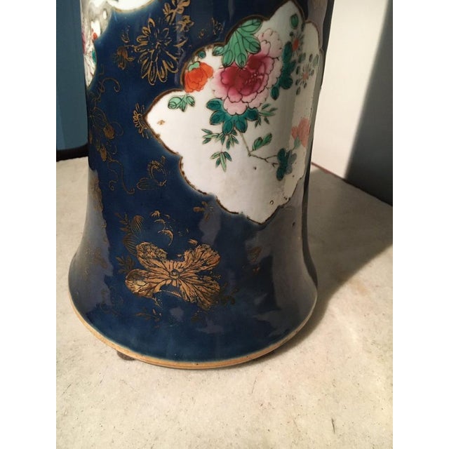 Antique Trumpet Vases and Lidded Jar, Set of 3 For Sale - Image 9 of 13