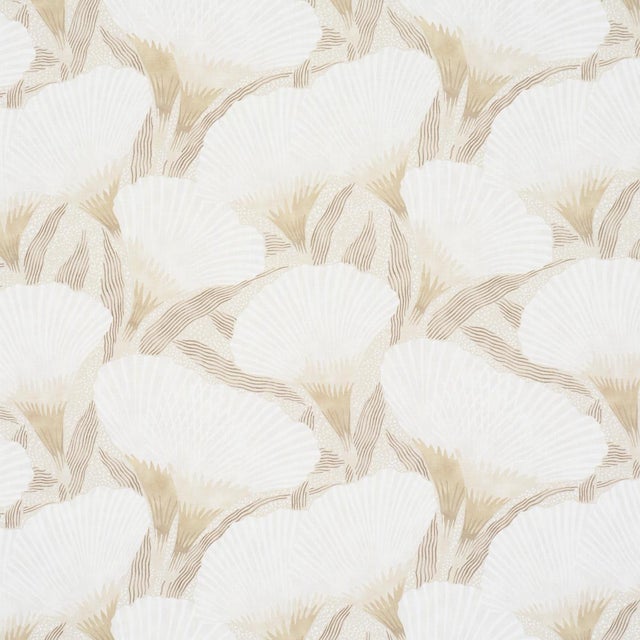2020s Schumacher Constance Fabric In Neutral For Sale - Image 5 of 5