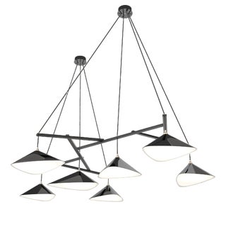 Emily Group of Seven in High Gloss Paint Pendant Light from Moss Objects For Sale